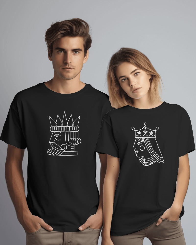 Men's Black / Navy Blue King Art T-shirt