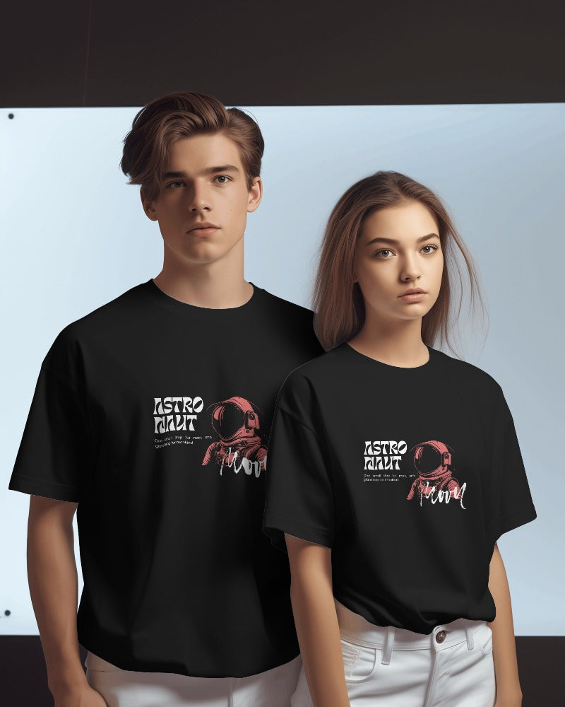 Astronaut Moon - Tech & Space Themed Printed T-Shirt