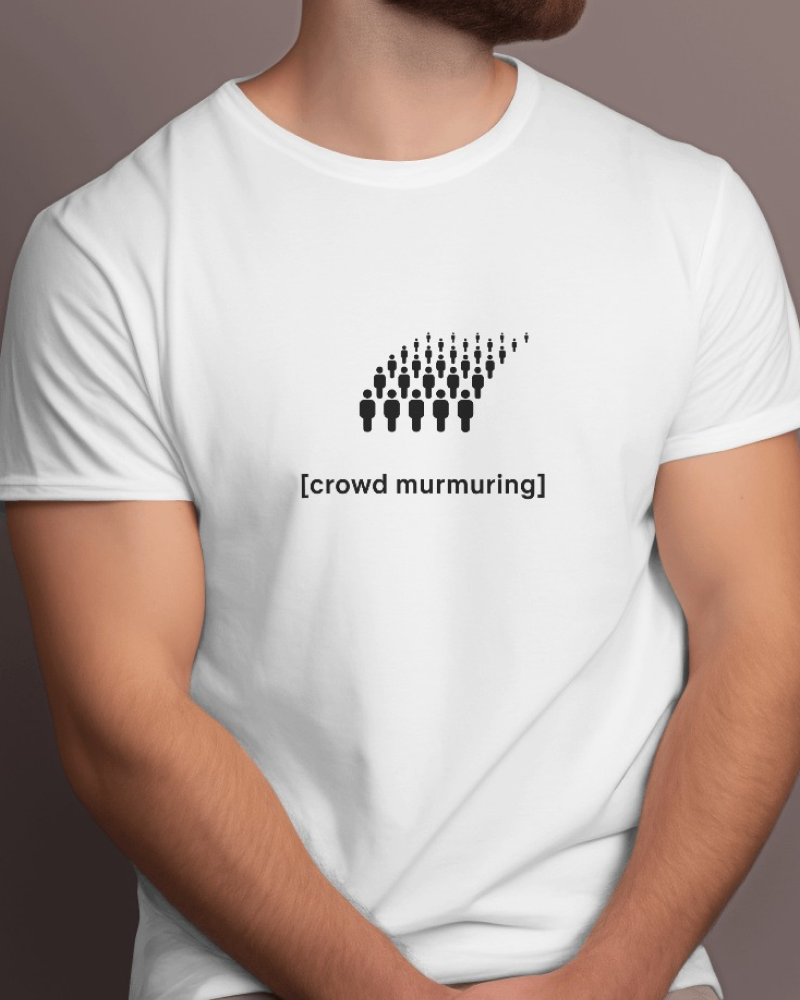 Crowd - Flix Series Printed Cotton White T-Shirt