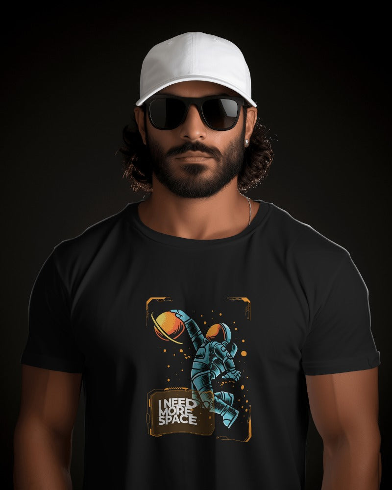 More Space - Tech & Space Themed Printed T-Shirt