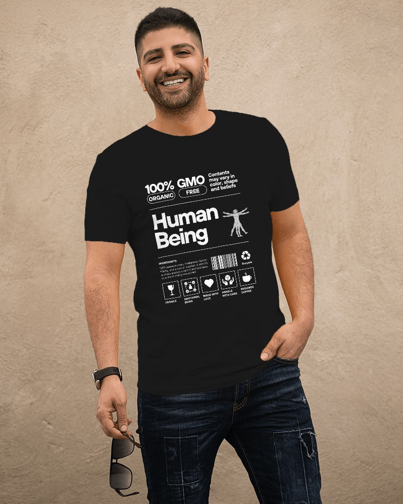 Organic Human - Casual Themed Printed T-Shirt