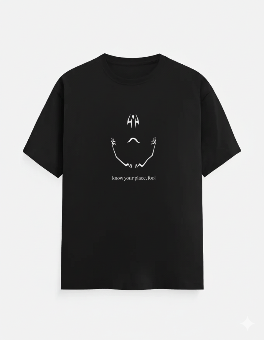 Know Your Place Sukuna - Anime Themed Printed T-Shirt